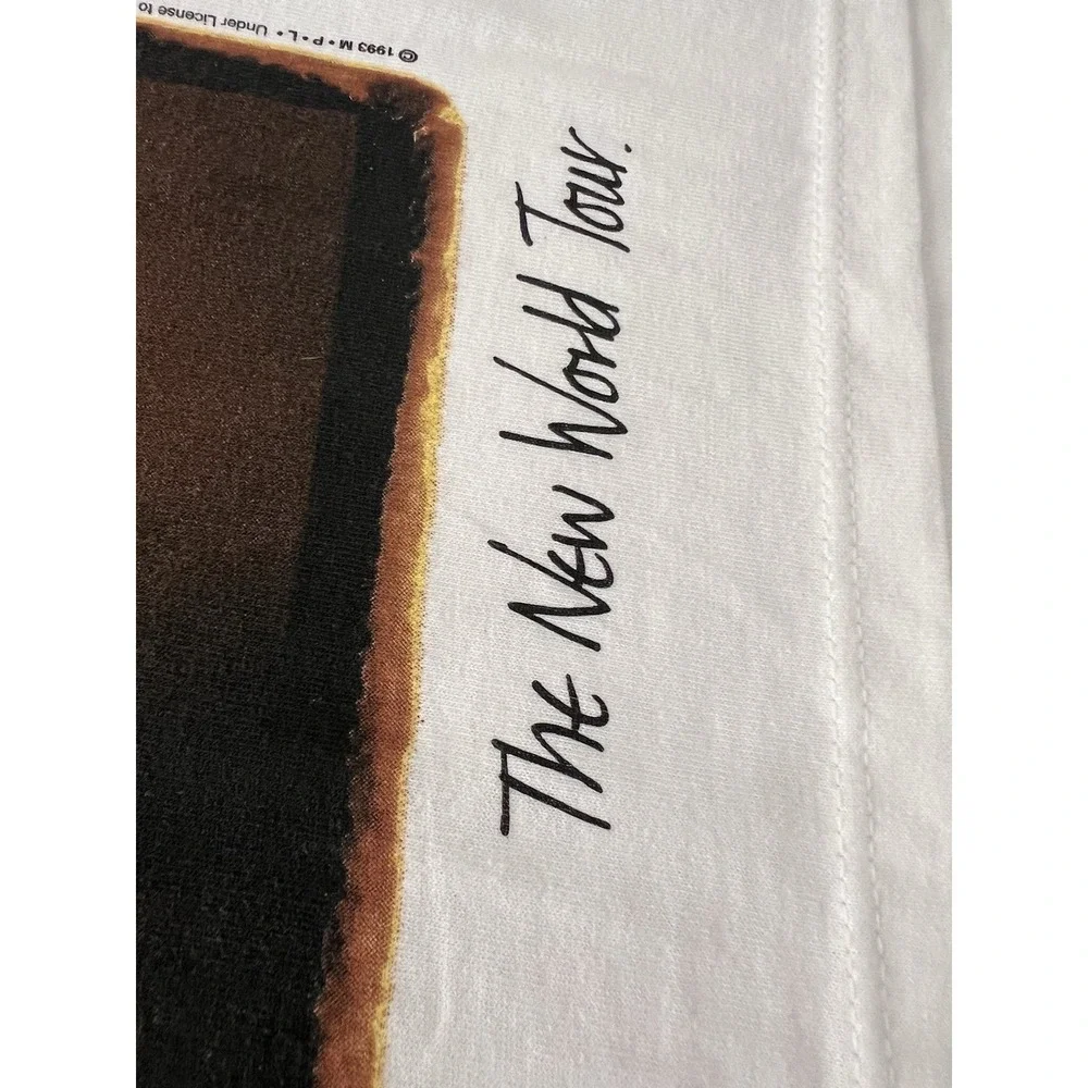 Vintage Paul McCartney 1993 New World Tour Single Stitch T-Shirt LARGE CLEAN!!!